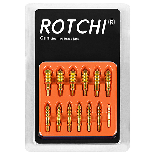 13 db-os kiszerelésű pisztolytisztító sárgaréz kilincskészlet, buborékcsomagolás
