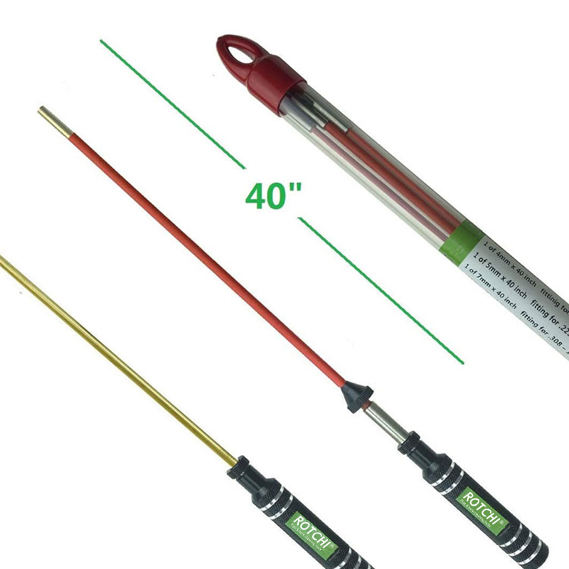 Alumínium fogantyú, gyorsan forgó PVC acél pisztolytisztító rúd