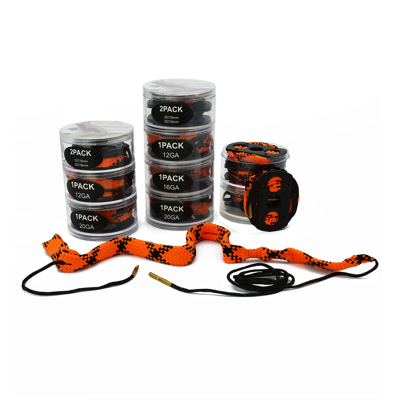 Pisztolytisztító furatú kötél kígyó többrétegű csomag