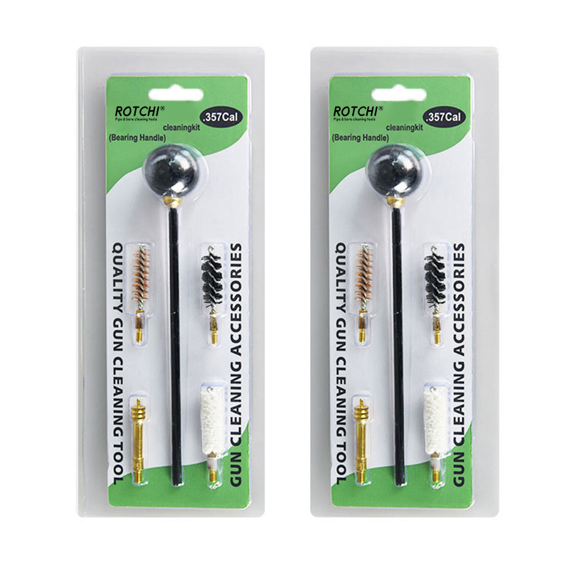 Pisztolytisztító készlet Csapágygolyós fogantyú kézifegyverhez vagy pisztolyokhoz