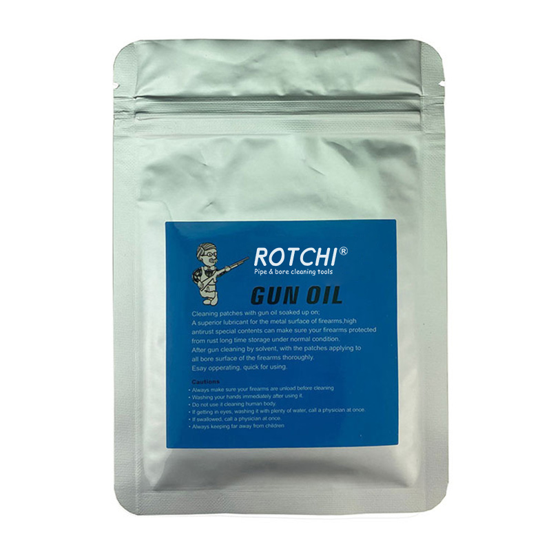 Opp olajjal felszívódó pisztolytisztító foltok