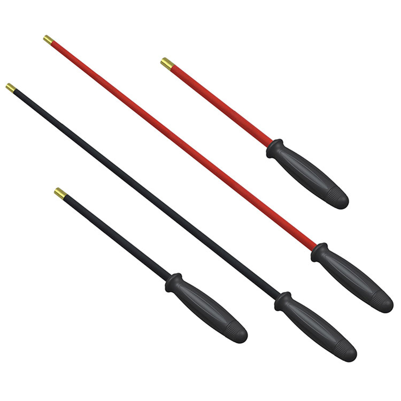 Műanyag fogantyú, gyorsan forgó PVC acél pisztolytisztító rúd