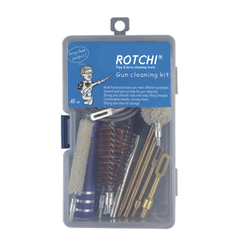 Univerzális fegyvertisztító készlet műanyag dobozban
